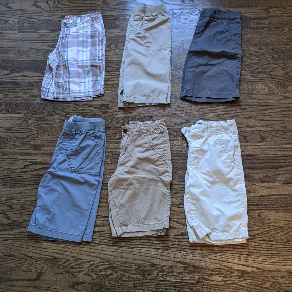 Set of 6 Different Colored Khaki Shorts